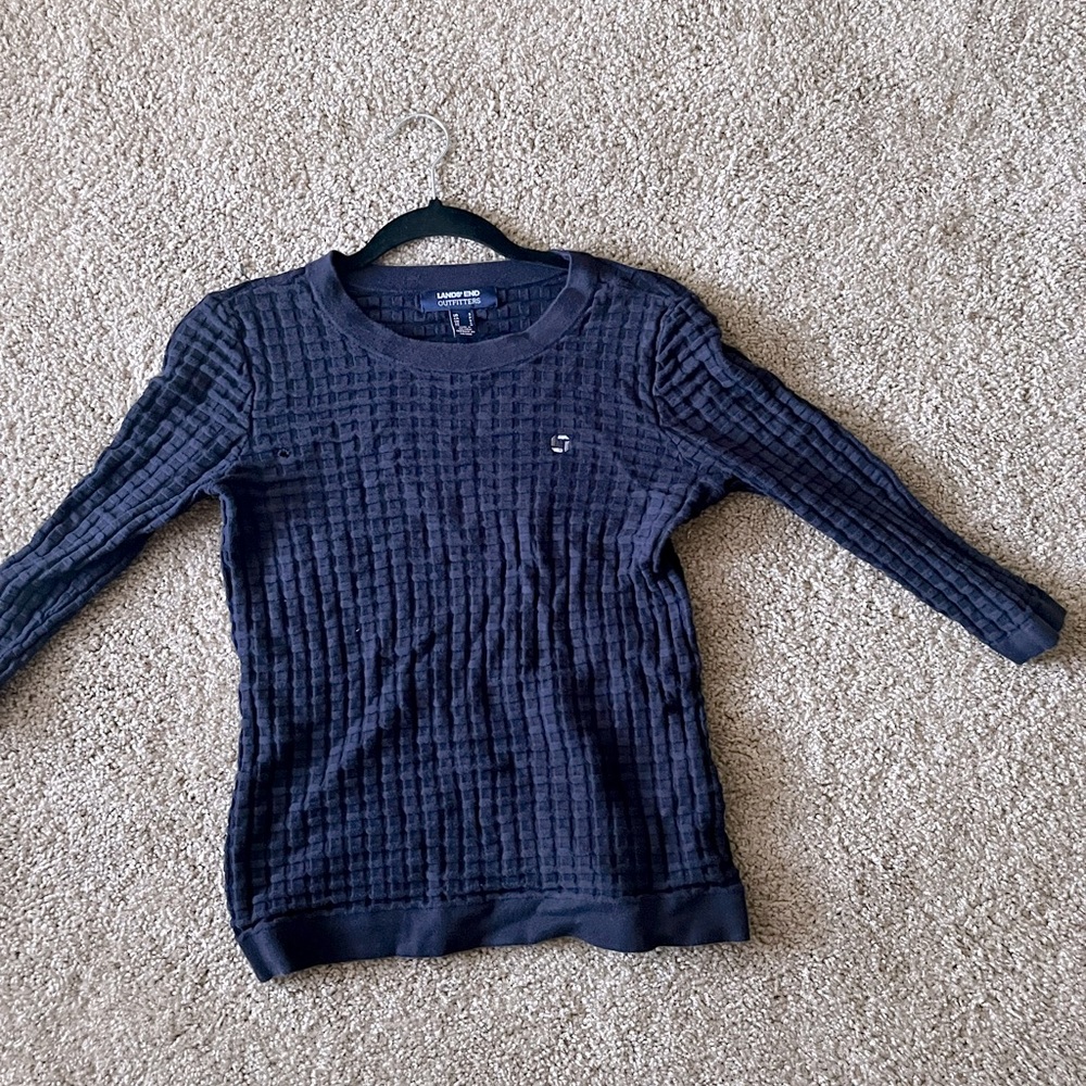 Chase Lands End Women's Cotton Modal Textured Sweater